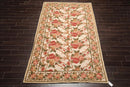 6'x 10' Costikyan Nettles Hand Knotted French Aubusson Savonnerie Area Rug Beige