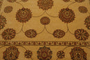 7'6" x 9'6" Machine Made 100% Wool Oriental Area Rug Champagne, Green