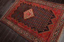 4'3" x 6'2" Antique Serabund Hand Knotted 100% Wool Traditional Area Rug Navy
