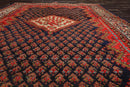 4'3" x 6'2" Antique Serabund Hand Knotted 100% Wool Traditional Area Rug Navy