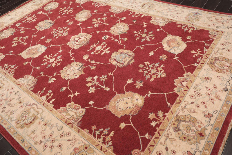 8'2"x11'8" Auth. Samarkand Coronado New Zealand Wool Area Rug Ruby Red