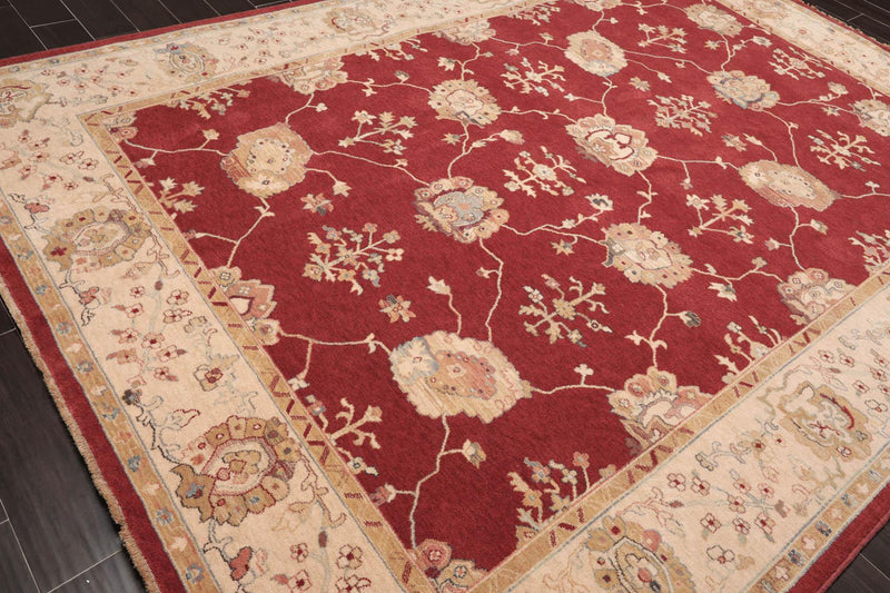 8'2"x11'8" Auth. Samarkand Coronado New Zealand Wool Area Rug Ruby Red