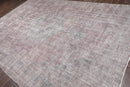 8'6" x 12'9" Hand Knotted Turkish Oushak Wool Distress Finish Area Rug Gray