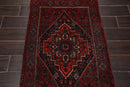 2'7''x4'1'' Hand Knotted Wool Tribal Traditional 200 KPSI Plus Pile Area Rug Red