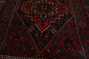 2'7''x4'1'' Hand Knotted Wool Tribal Traditional 200 KPSI Plus Pile Area Rug Red