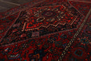 2'7''x4'1'' Hand Knotted Wool Tribal Traditional 200 KPSI Plus Pile Area Rug Red