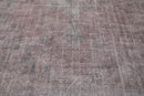 8'6" x 12'9" Hand Knotted Turkish Oushak Wool Distress Finish Area Rug Gray