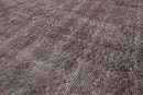 8'6" x 12'9" Hand Knotted Turkish Oushak Wool Distress Finish Area Rug Gray