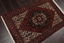 2'6'' x 4' Hand Knotted Wool Herizz Traditional 200 KPSI Oriental Area Rug Rust