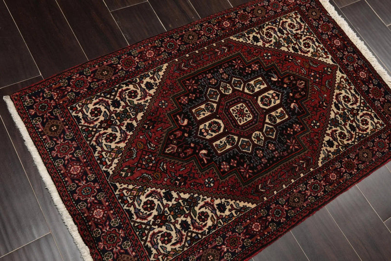 2'6'' x 4' Hand Knotted Wool Herizz Traditional 200 KPSI Oriental Area Rug Rust