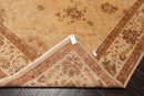 9'4" x 12'7" Hand Knotted 100% Wool Oushak Vegetable Dye Oriental Area Rug Tan