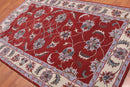 5' x 8' Handmade 100% Wool Traditional Oriental Area rug Traditional Rust