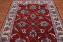 5' x 8' Handmade 100% Wool Traditional Oriental Area rug Traditional Rust