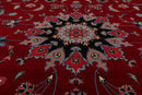 9'3'' x 12'4'' Hand Knotted Wool Tabrizz Samover 250 KPSI Oriental Area Rug Red
