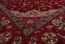 9'3'' x 12'4'' Hand Knotted Wool Tabrizz Samover 250 KPSI Oriental Area Rug Red