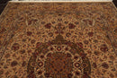 8'2" x 10'3" Hand Knotted 100% Wool Pak-Parsian 16/18 300 KPSI Area Rug Tan