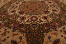 8'2" x 10'3" Hand Knotted 100% Wool Pak-Parsian 16/18 300 KPSI Area Rug Tan