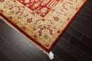 9'1" x 11'11" Hand Knotted 100% Wool Peshawar Traditional Oriental Area Rug Rust