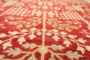 9'1" x 11'11" Hand Knotted 100% Wool Peshawar Traditional Oriental Area Rug Rust