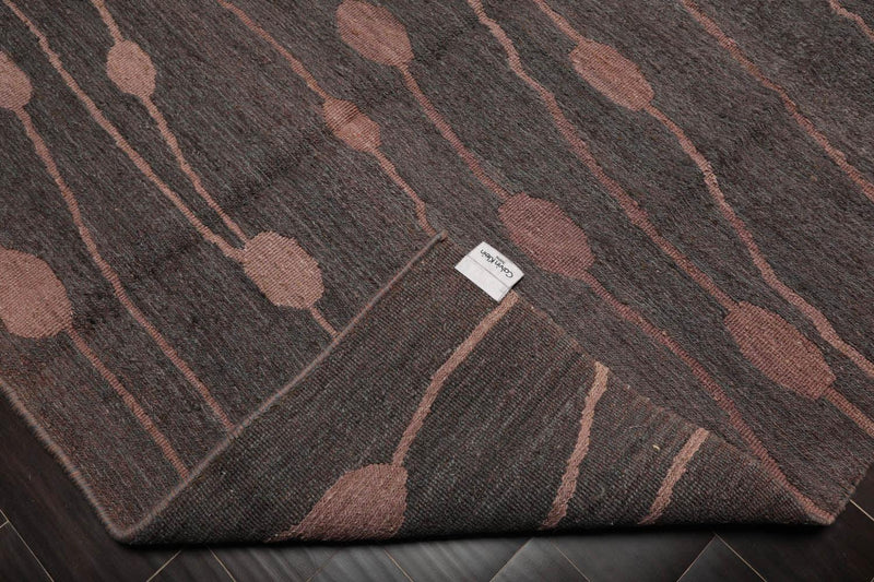 5'6" x 7'5" Reversible Hand Knotted 100% Wool Area Rug Copper