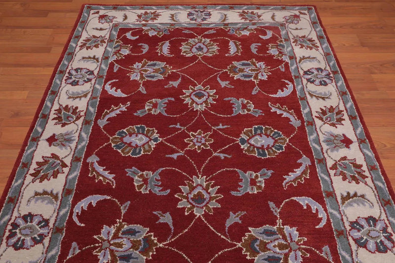 5' x 8' Handmade 100% Wool Traditional Oriental Area Rug 5x8 Traditional Rust