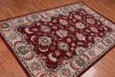 5' x 8' Handmade Wool Traditional Oriental Area Rug Traditional Burgundy