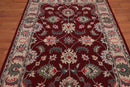 5' x 8' Handmade Wool Traditional Oriental Area Rug Traditional Burgundy