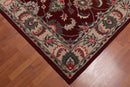 5' x 8' Handmade Wool Traditional Oriental Area Rug Traditional Burgundy