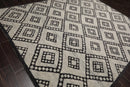 8'4'' x 10'3'' Hand Knotted Tibetan Wool Modern Diamond Oriental Area Rug Gray