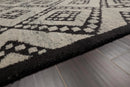 8'4'' x 10'3'' Hand Knotted Tibetan Wool Modern Diamond Oriental Area Rug Gray