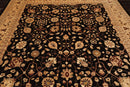 9'3" x 12' Hand Knotted 100% Wool Peshawar Oriental Area Rug Dark Chocolate