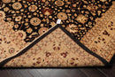 9'3" x 12' Hand Knotted 100% Wool Peshawar Oriental Area Rug Dark Chocolate
