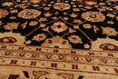 9'3" x 12' Hand Knotted 100% Wool Peshawar Oriental Area Rug Dark Chocolate