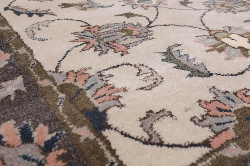 5' x 8' Handmade 100% Wool Traditional Oriental Area Rug Traditional Beige