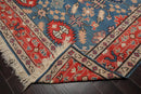 8' x 10' Authentic Turkish Kilim Hand Woven Wool Arts & Crafts Area Rug Blue