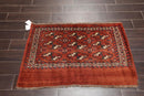 2'6''x3'10'' Antique Hand Knotted Traditional 100% Wool Oriental Area Rug Brick
