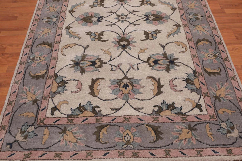 5' x 8' Handmade 100% Wool Traditional Oriental Area Rug Traditional Beige