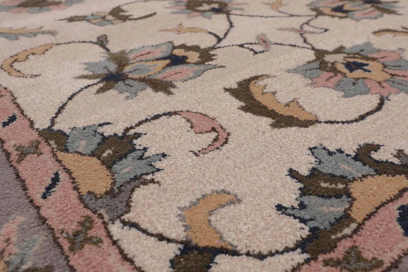 5' x 8' Handmade 100% Wool Traditional Oriental Area Rug Traditional Beige