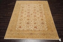 7'11'' x 10' Hand Knotted 100% Wool Agra 250 KPSI Oriental Area Rug Beige