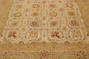 7'11'' x 10' Hand Knotted 100% Wool Agra 250 KPSI Oriental Area Rug Beige