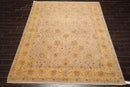 8'1'' x 10'3'' Hand Knotted 100% Wool Agra 150 KPSI Oriental Area Rug Taupe