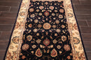 3'9"x5'9" Oriental Area Rug Hand Tufted New Zealand Wool & Silk Traditional 45-2015 Navy
