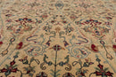 9'1" x 12' Hand Knotted 100% Wool Pak-Parsian 16/18 300 KPSI Area Rug Beige