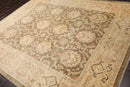 8x10 Olive Green, Beige Hand Knotted 100% Wool Peshawar Traditional Oriental Area Rug