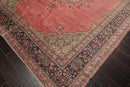 9x12 Antique Turkish Kayseri Hand Knotted Traditional Wool Area Rug Blush