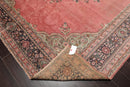 9x12 Antique Turkish Kayseri Hand Knotted Traditional Wool Area Rug Blush