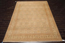 8'7'' x 11'7'' Hand Knotted 100% Wool Tree of life Oriental Area Rug Beige