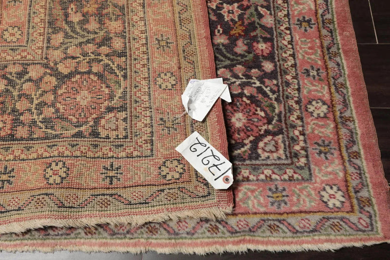 9x12 Antique Turkish Kayseri Hand Knotted Traditional Wool Area Rug Blush