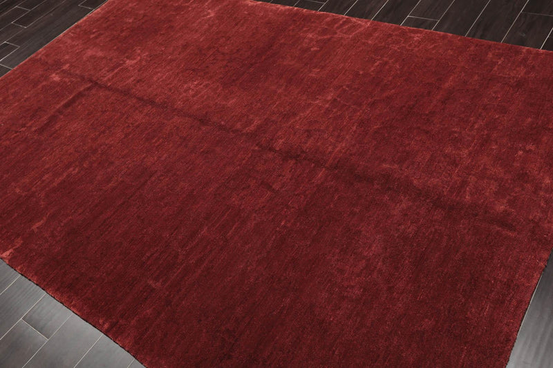 5'8"x8'8" Authentic Hand Knotted Tibetan Wool Silk Flame Crup Area Rug