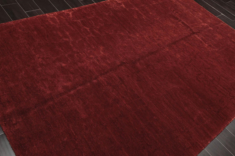 5'8"x8'8" Authentic Hand Knotted Tibetan Wool Silk Flame Crup Area Rug